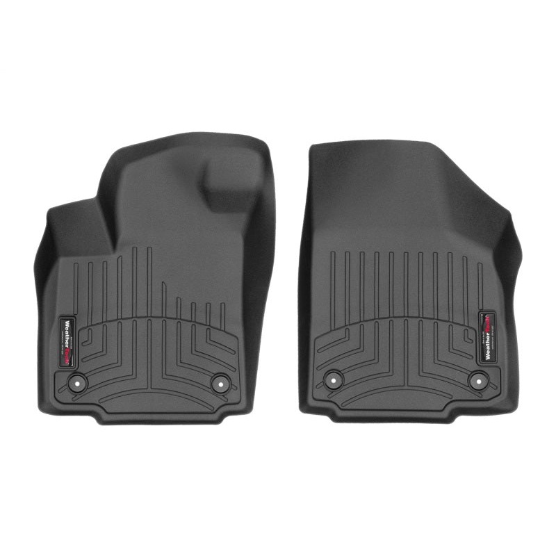 Weathertech 2023 Ford SuperDuty SuperCab 1st Row Console/Bench Carpeted 1st Row Floorliner – Black
