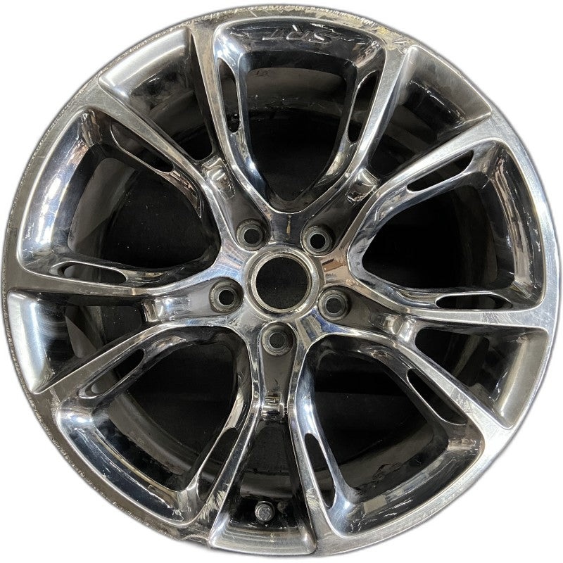 20″ GRAND CHEROKEE 14 20×10 10 open spokes black chrome opt WF9 Original OEM Wheel Rim