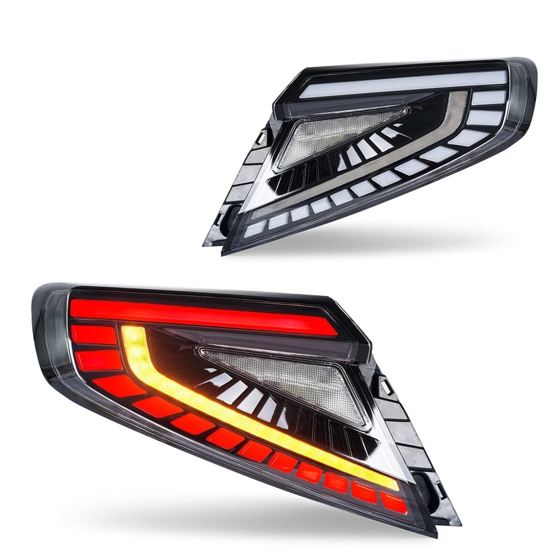 Noble Lux Series LED Tail Lights (White Bar, Clear Lens) – 2022-2025 Subaru WRX