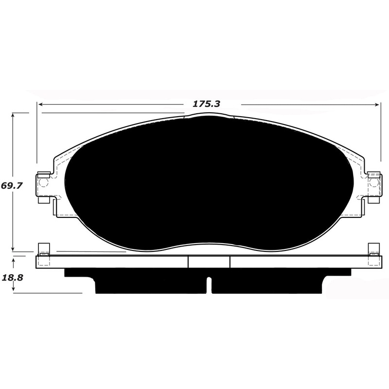 Porterfield Brake Pads for 2016 VOLKSWAGEN CC/Passat CC – 3.6L VR-6