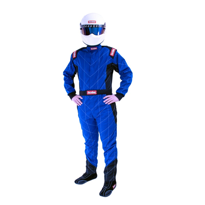 RaceQuip Blue Chevron-1 Suit – SFI-1 2XL