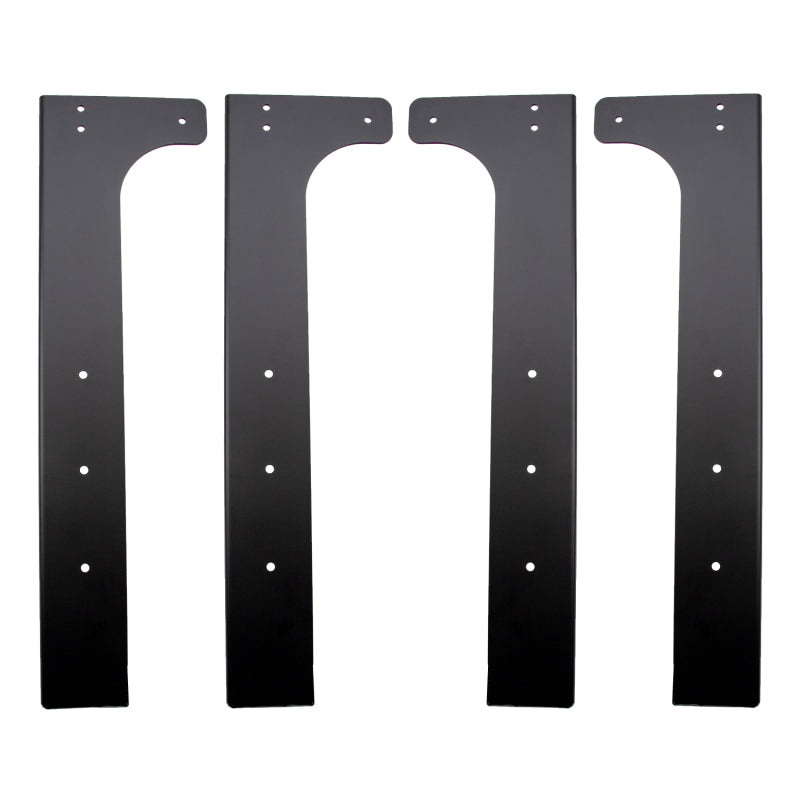 Wehrli Modular Steel Work Bench Leg Kit 40in Tall x .120in Thick – Flat Black