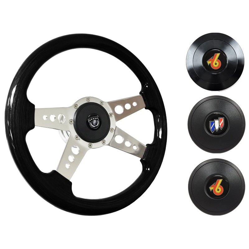 1969-89 Buick Steering Wheel Kit | Black Ash Wood | ST3081