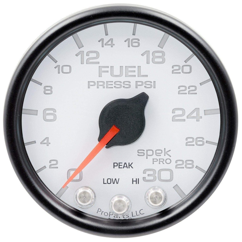 Autometer Spek-Pro 2 & 1/16″ Fuel Press Gauge 30PSI