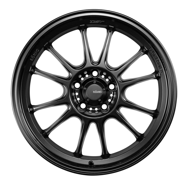 Konig Hypergram 18×12 5X120 ET20 Matte Black Wheel