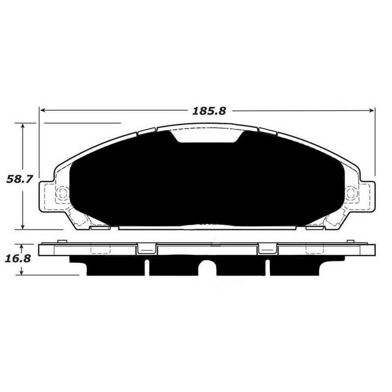 Porterfield Brake Pads for 2016 FORD Mustang 6 Cyl EcoBoost