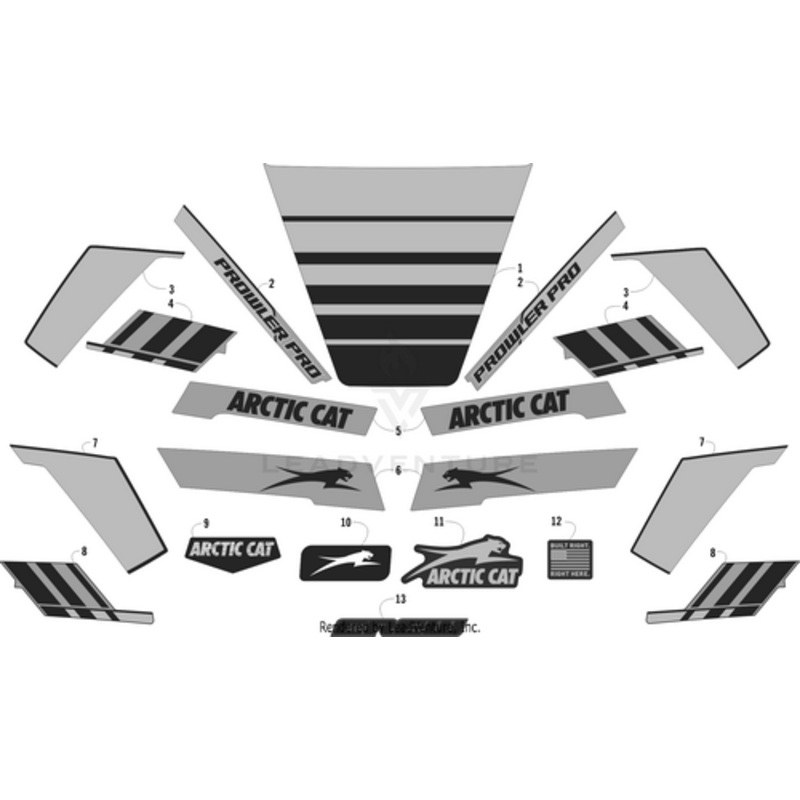 Cargo Box Decal – Side – Rear – Left by Arctic Cat