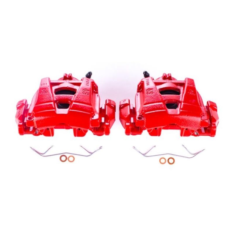 Power Stop 15-18 Audi Q3 Front Red Calipers w/Brackets – Pair