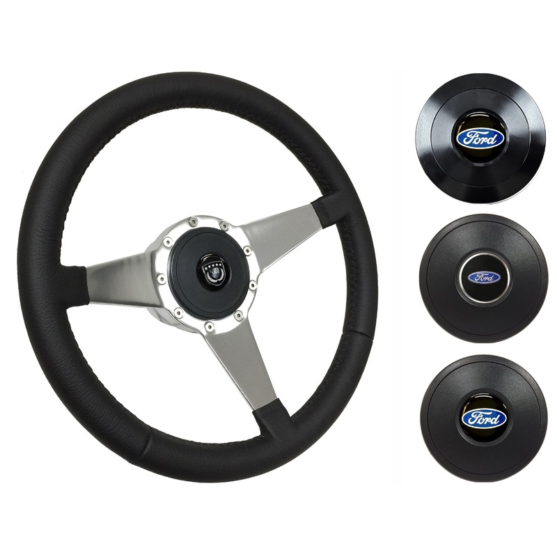 1970-79 Ford Ranchero Steering Wheel Kit | Black Leather | ST3087
