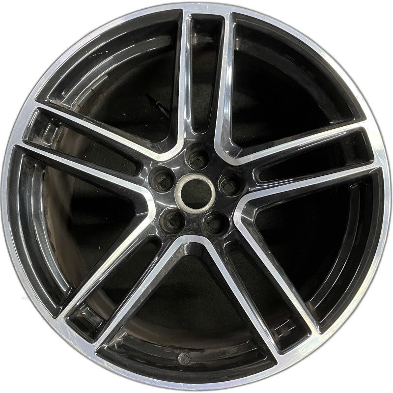 20″ PORSCHE MACAN 19-21 20×10 alloy 5 double spoke black Original OEM Wheel Rim