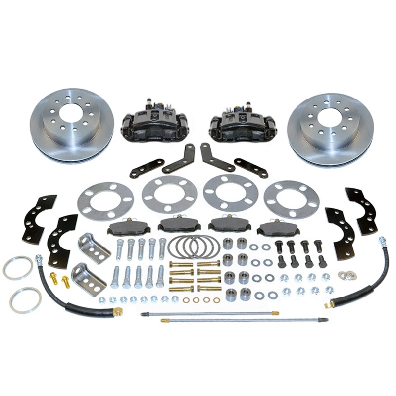 New Direct Fit Rear Drum to Disc Conversion Kit W/Rotors. Black A110-2BK