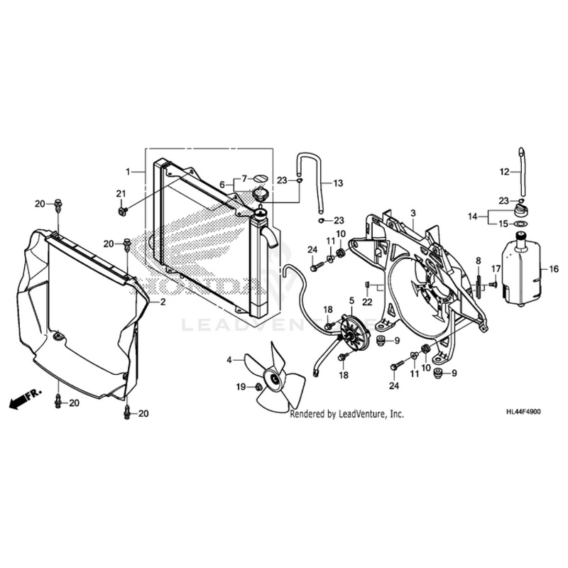 Tank, Radiator Reserve by Honda