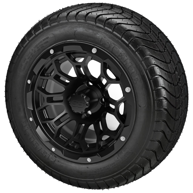 LSI 12″ Hercules Gloss Black Wheel and Low Profile Tire Combo