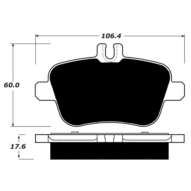Porterfield Brake Pads for 2016 MERCEDES-BENZ CLA250 4MATIC