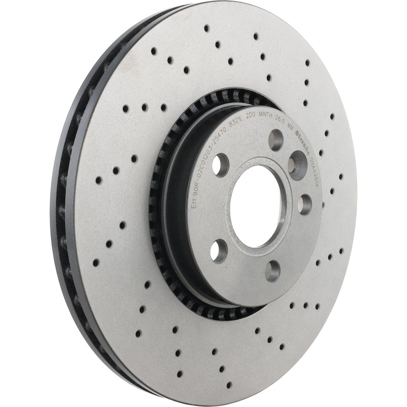 XTRA Drilled Front Disc Brake Rotor – 09.A426.1X