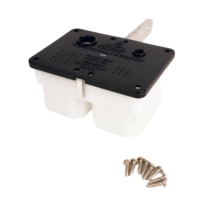 Comet Dual Overflow Catch Tank with Mounting Bracket for Briggs LO206