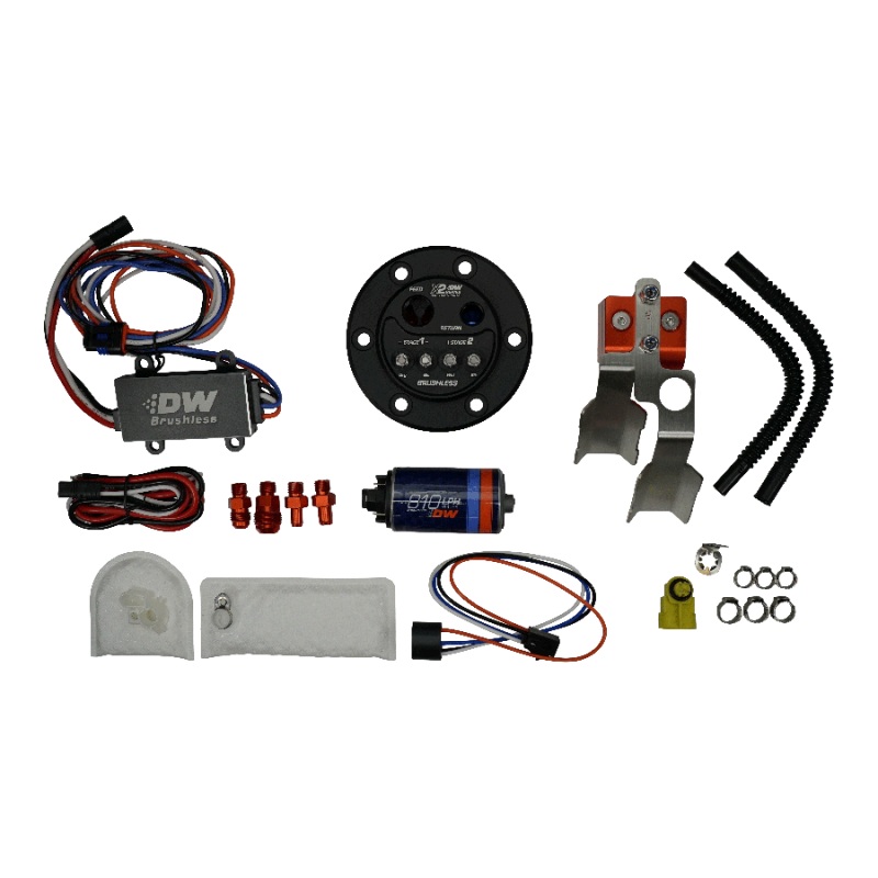 Deatschwerks X2 Pump Hanger w/ 810lph Brushless Fuel pump for 92-00 Honda Civic