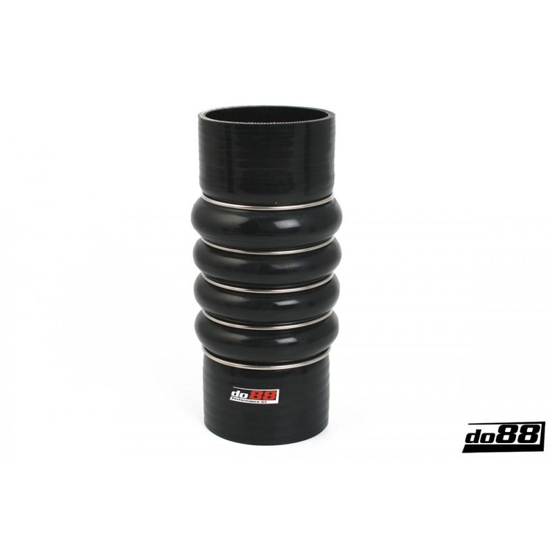 Silicone Hose Black 4-Humps 3,125” (80mm)