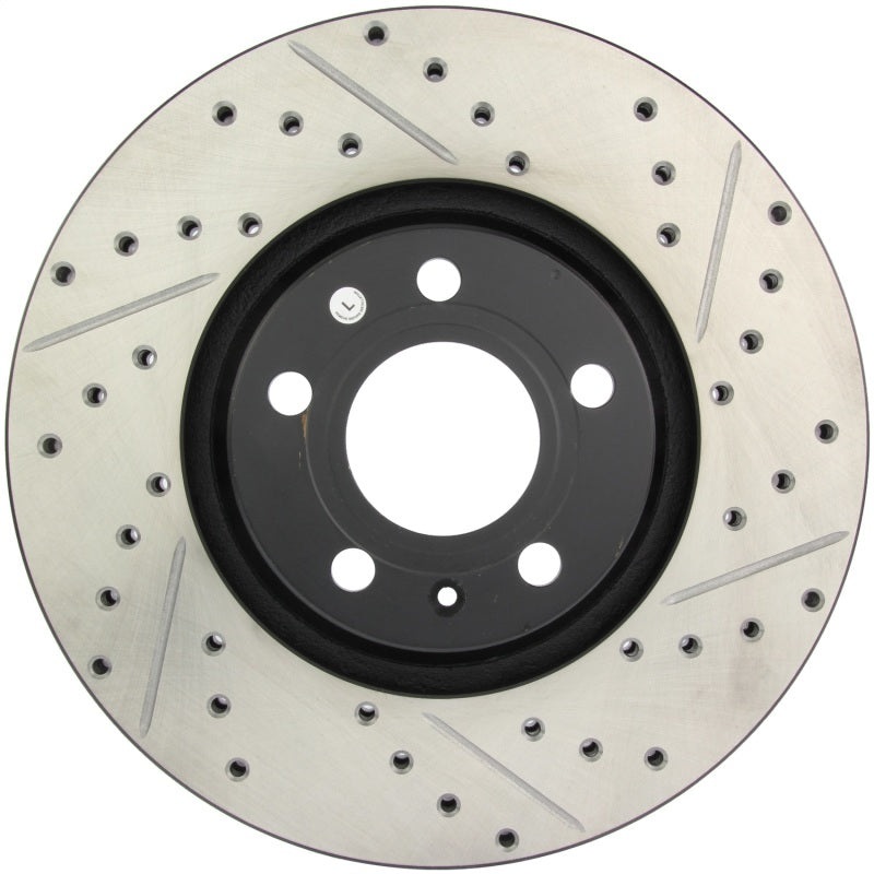 StopTech 05-10 Audi A6 (Not Quattro) / 05-08 A6 Quattro 3.2L Slotted & Drilled Left Front Rotor