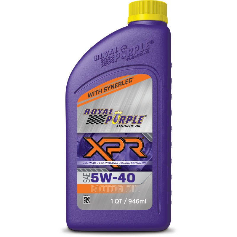 XPR Synthetic 5W-40 Racing Oil – 1 Quart (Case of 6) by Royal Purple