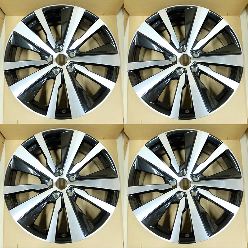 19″ Set of 4 19X8 Machined Black Alloy Wheels For Nissan Altima 2019-2022 OEM Quality Replacement Rim