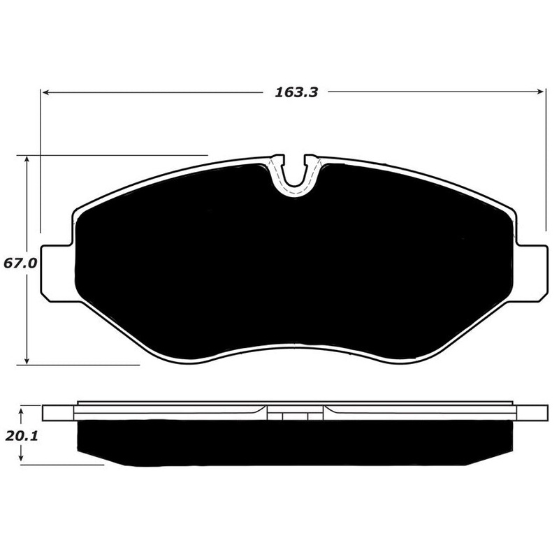 Porterfield Brake Pads for 2010 FREIGHTLINER SPRINTER 2500