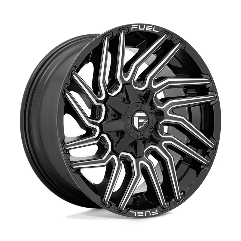 Fuel Wheels D773 Typhoon 22″ 6×135/6×139.7 Gloss Black Milled