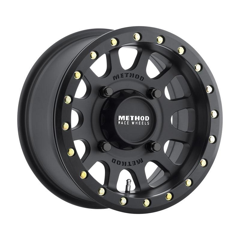 Method MR401 UTV Beadlock 14×7 / 4+3/13mm Offset / 4×156 / 132mm CB Matte Black Wheel