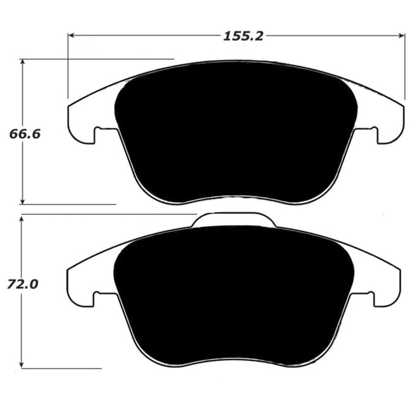 Porterfield Brake Pads for 2012 VOLKSWAGEN PASSAT