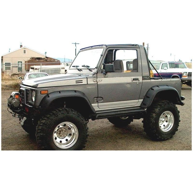 Bushwacker 86-95 Suzuki Samurai Pocket Style Flares 4pc – Black