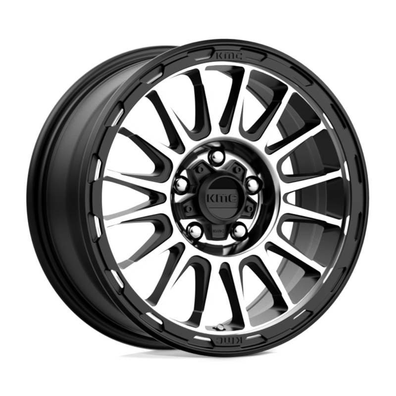 KMC Wheels KM542 Impact 16″ 5×114.3 Satin Black Machined