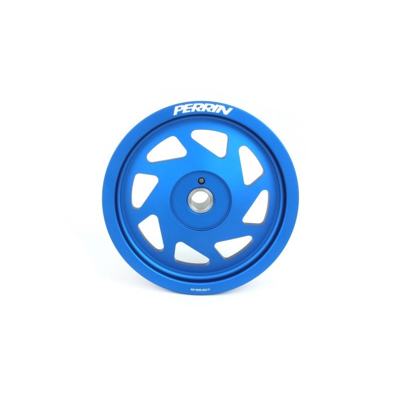 Perrin Lightweight Crank Pulley – Blue | 2019-2021 Subaru WRX (PSP-ENG-104BL)