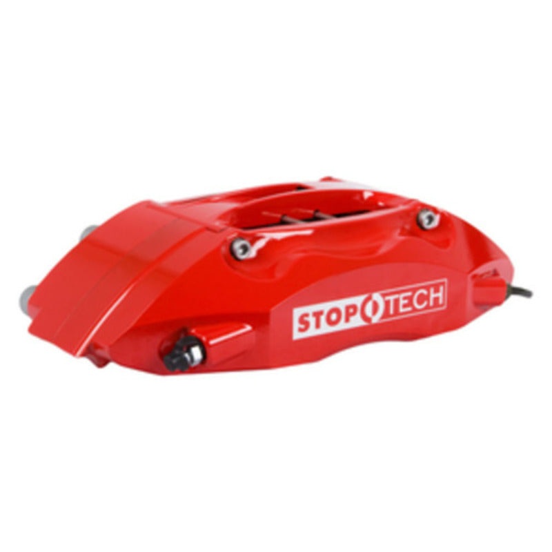 StopTech 90-96 300zx Front BBK w/ Red ST-40 Calipers Slotted 332×32 Rotors Pads and SS Lines