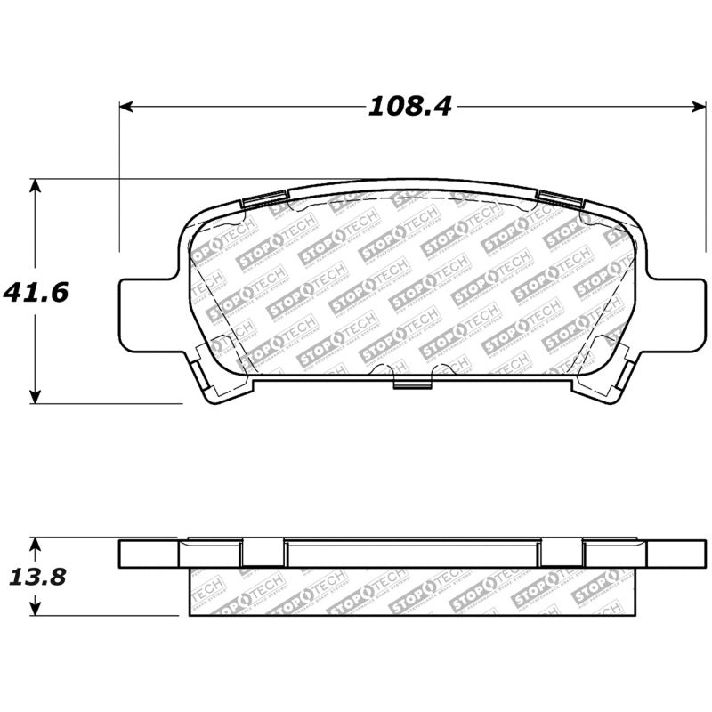 StopTech Street Select Brake Pads – Front/Rear