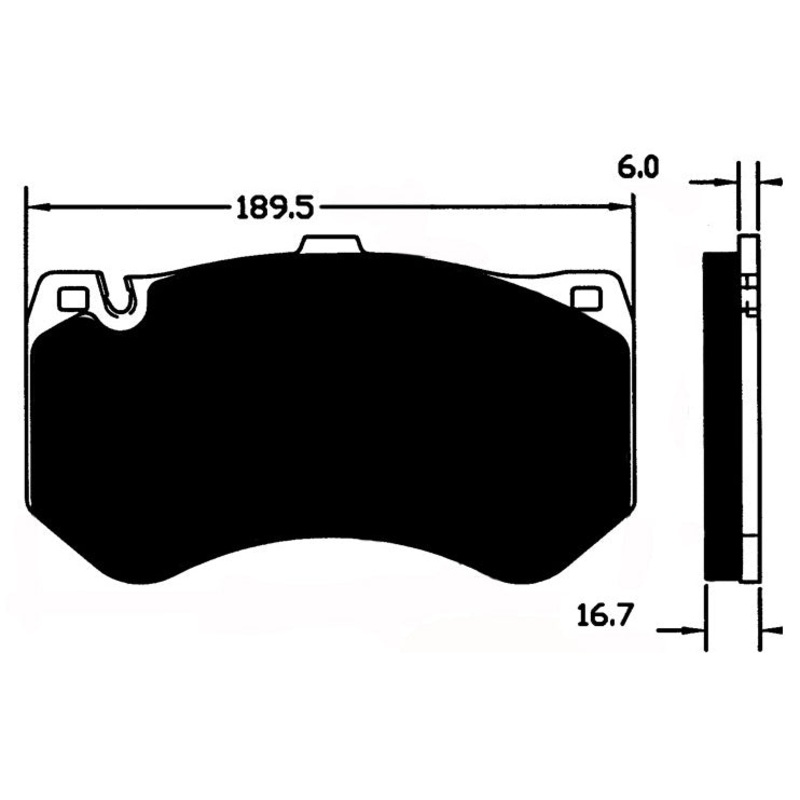 Porterfield Brake Pads for 2014 MERCEDES-BENZ E63 AMG – w/Ceramic Discs