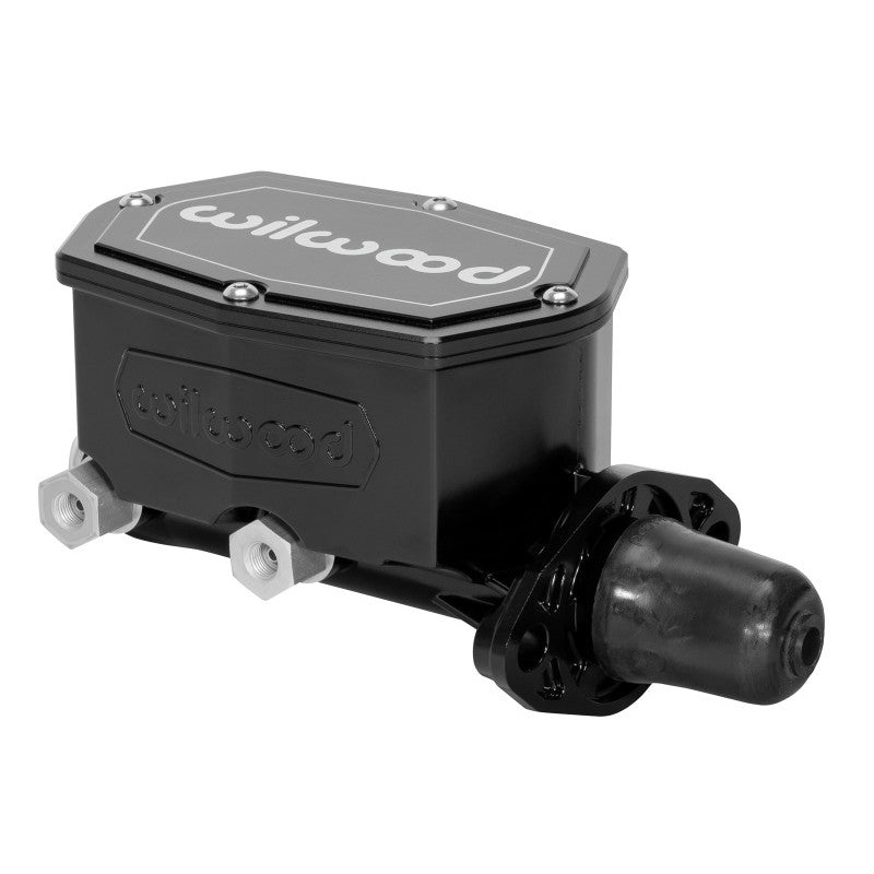 Wilwood Compact Tandem Master Cylinder – 1.12in Bore – w/Pushrod (Black)