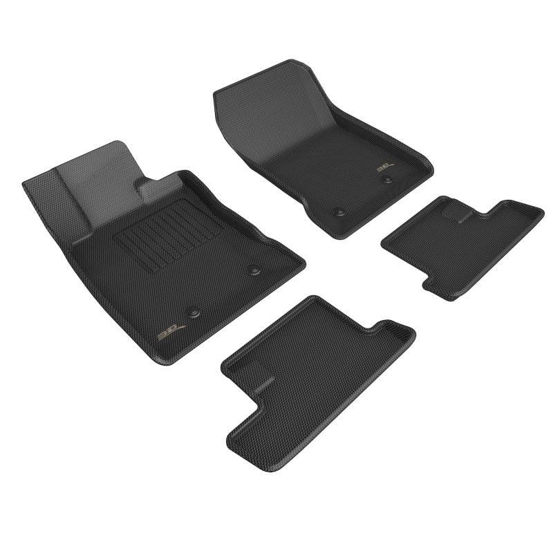 3D MAXpider 2022 Toyota GR86 Kagu 1st & 2nd Row Floor Mats – Black
