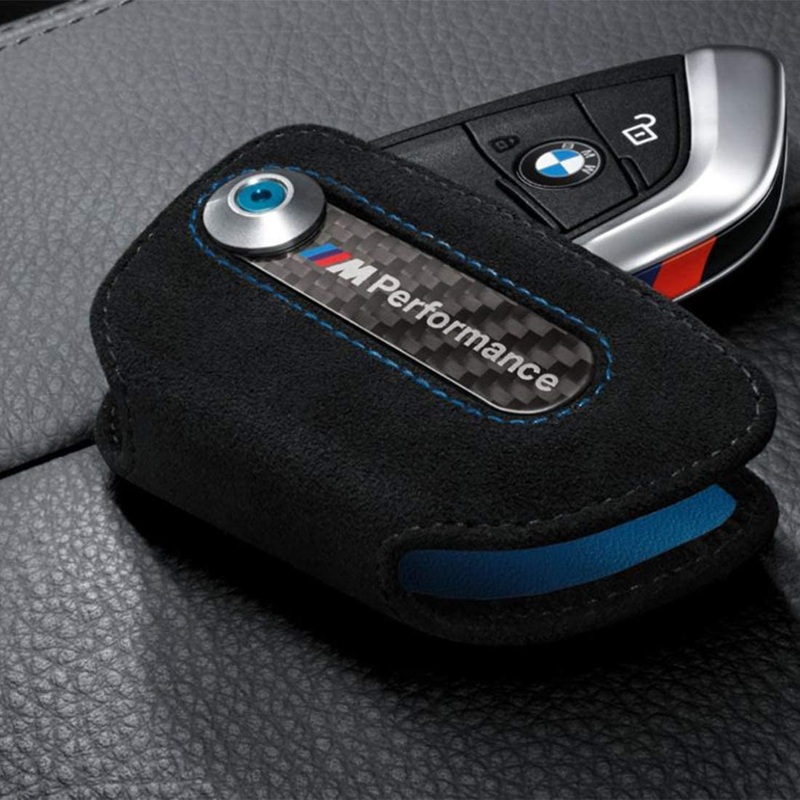 BMW F90 M5 M Performance Key Case in Alcantara / Carbon Fiber