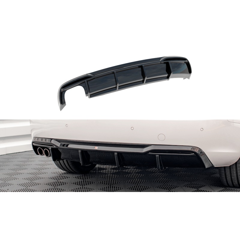 Maxton Design Rear Valance Audi A5 S-Line Coupe / Sportback 8T Facelift (Single Side Dual Exhaust Version)