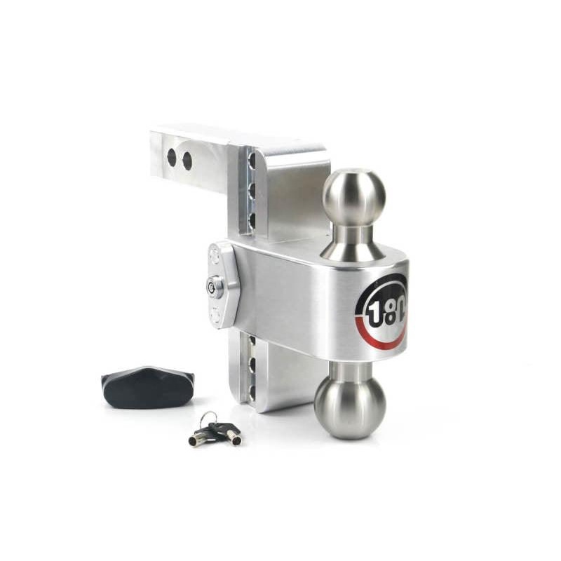 Weigh Safe 180 Hitch 6in Drop Hitch & 2in Shank (10K/12.5K GTWR) – Aluminum