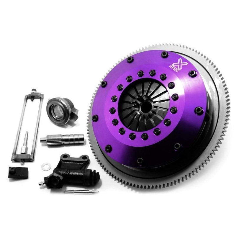 XClutch Clutch Kit 8in Twin Solid Ceramic Discs w/ Flywheel Subaru STI 2004-21 | XKSU20521-2E