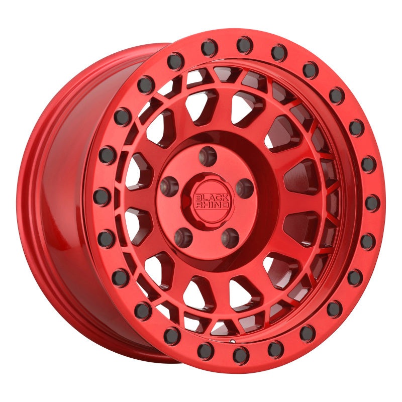 17×9.0 Black Rhino Primm Candy Red w/Black Bolts