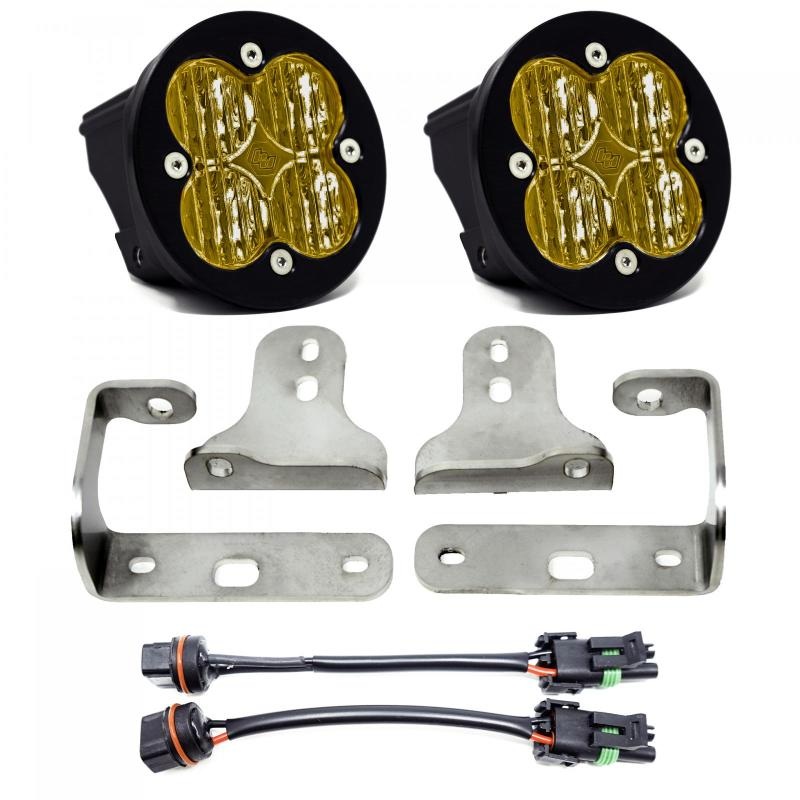 Baja Designs 2018+ Wrangler JL Rubicon Sport Fog Light Pocket Kit – Amber
