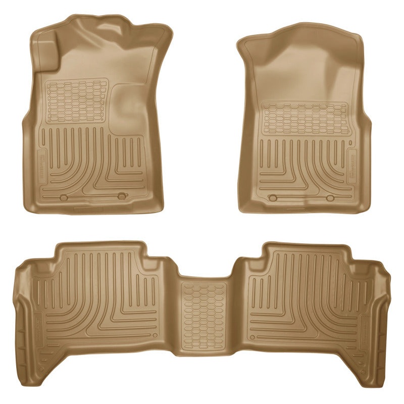 Husky Liners 05-13 Toyota Tacoma WeatherBeater Combo Tan Floor Liners