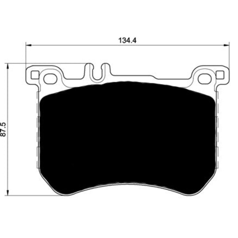 Porterfield Brake Pads for 2016 MERCEDES-BENZ SL400 Black Edition