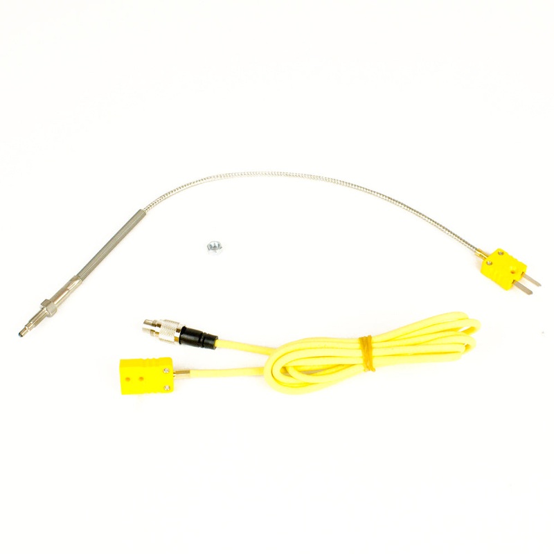 Mychron 4, 5, 6 EGT Exhaust Gas Sensor with Yellow Patch Cable, Two Piece
