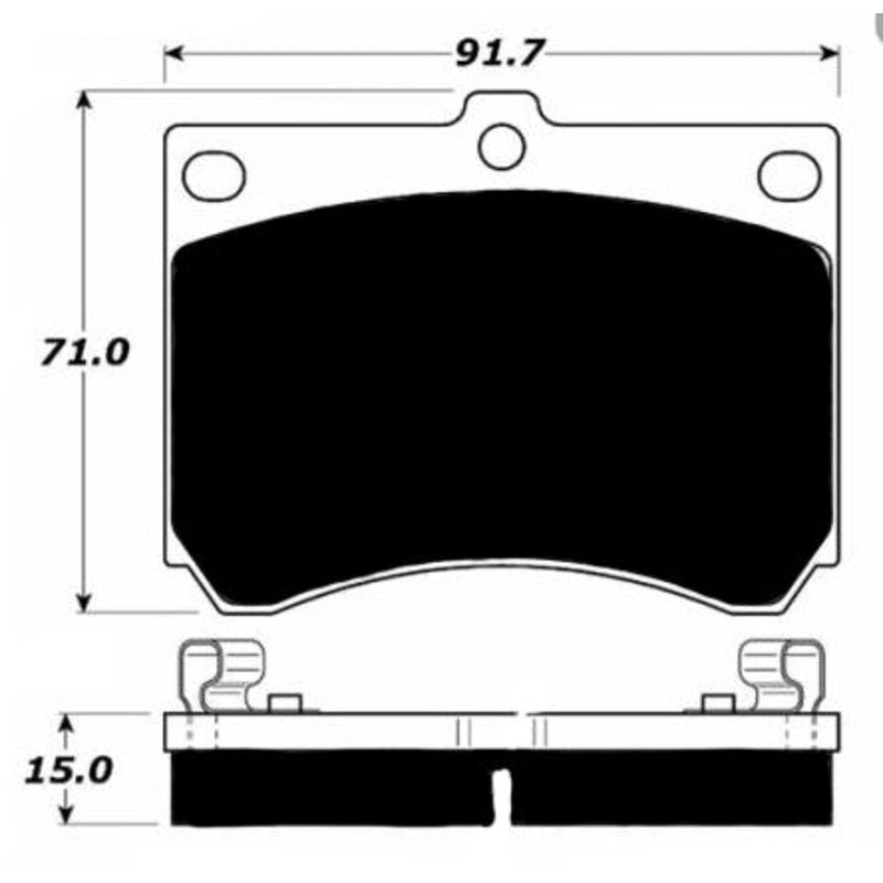 Porterfield Brake Pads for 2001 FORD ESCORT w/Rear Drums