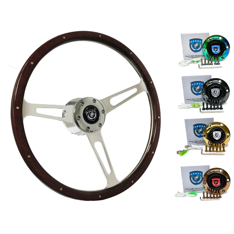 1984-90 BMW 325i Steering Wheel Kit | Deluxe Espresso Wood | ST3553A