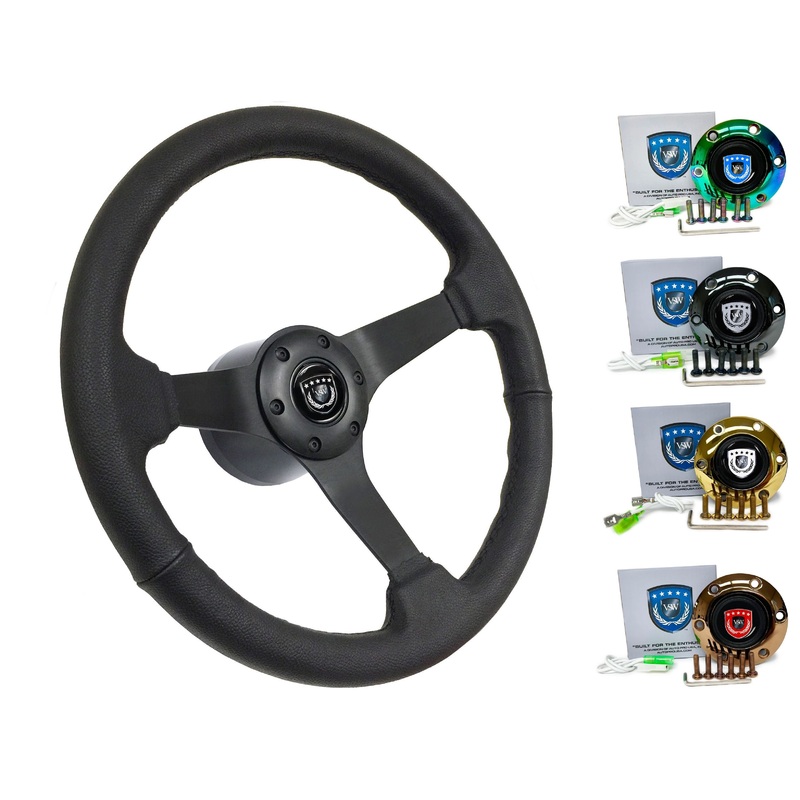 2012+ Scion FRS Steering Wheel Kit | Black Leather | ST3160BLK