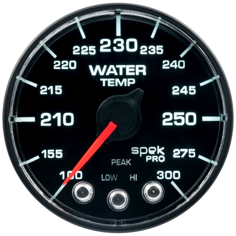 Autometer Spek-Pro – Nascar 2-1/16in Water Temp 100- 300F Bfb Ecu